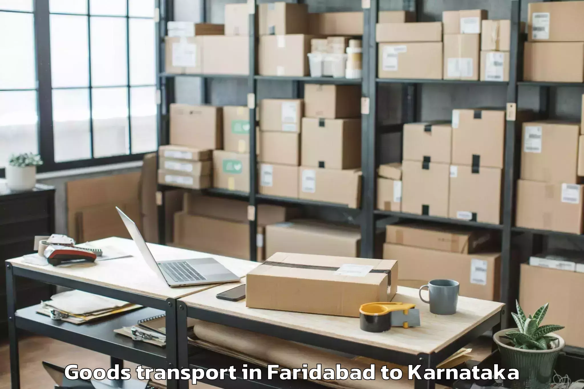 Book Faridabad to Malligenahalli Goods Transport Online